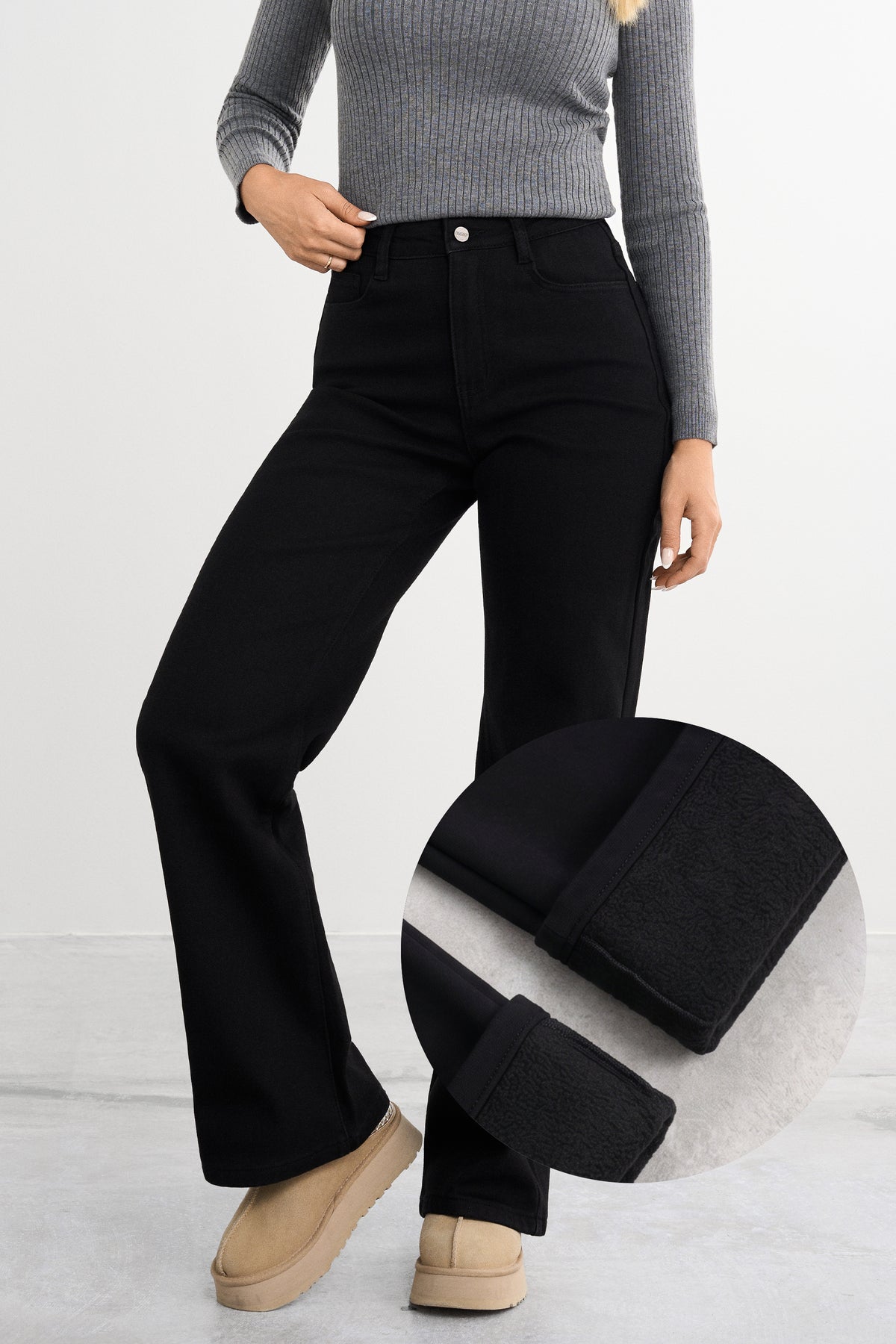 Warmhoudende Baggy Jeans