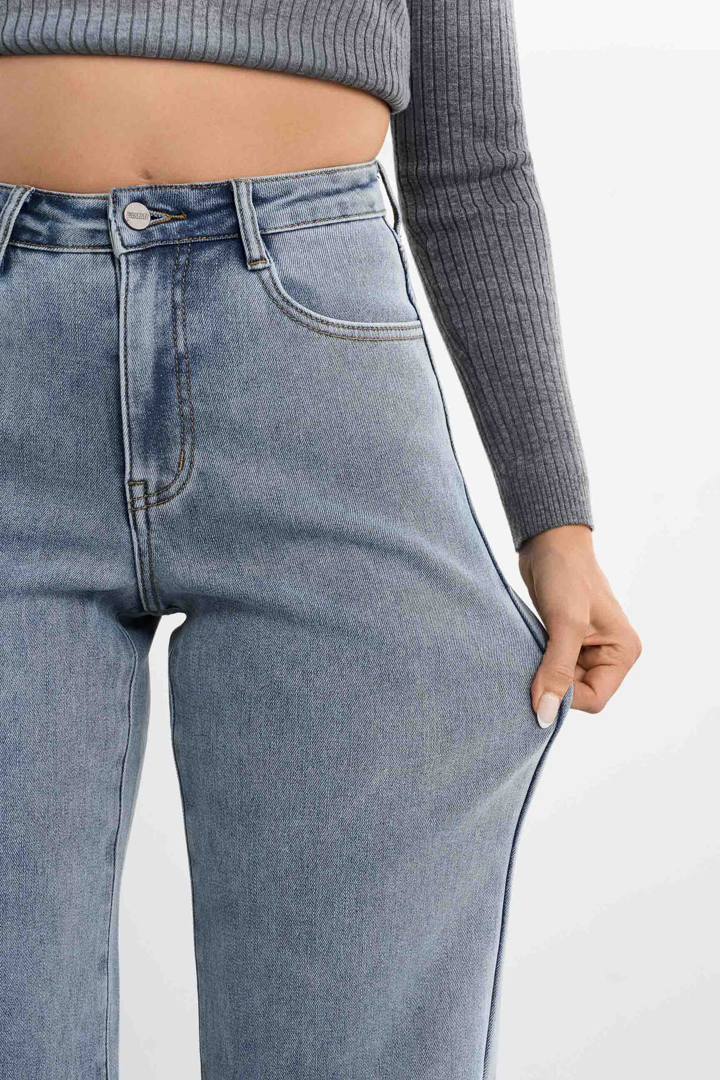 Warmhoudende Baggy Jeans